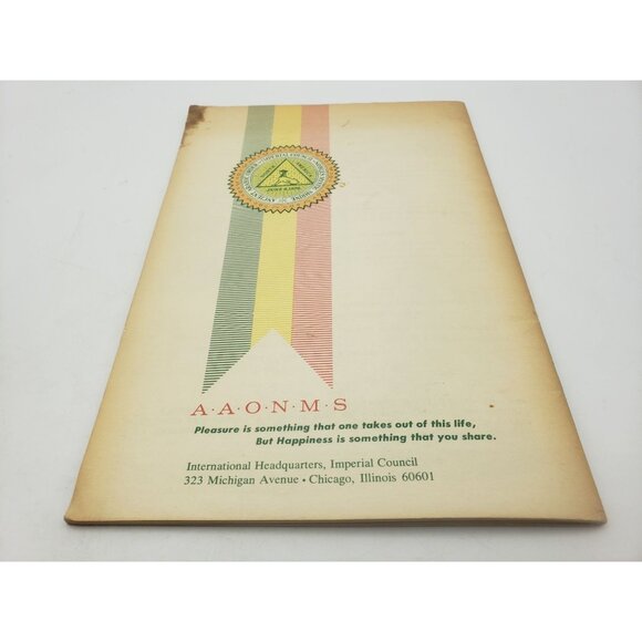 A Short History Of The Shrine Book AAONMS Vintage - Picture 7 of 8